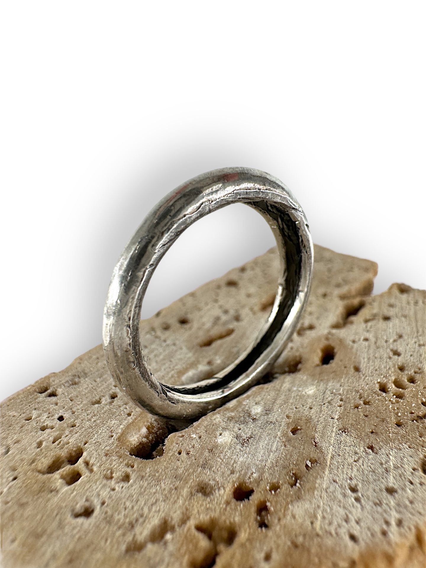 Dış Bükey Gümüş Minimal Yüzük