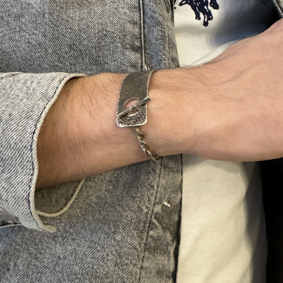 Dokulu Plaka T Kapama Bileklik